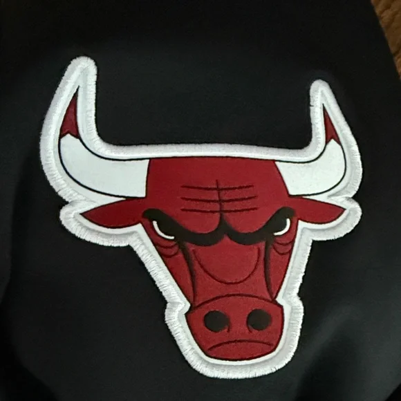 B22 Nike Men Large Black Joggers NBA Basketball Chicago Bulls Warmup Sweats